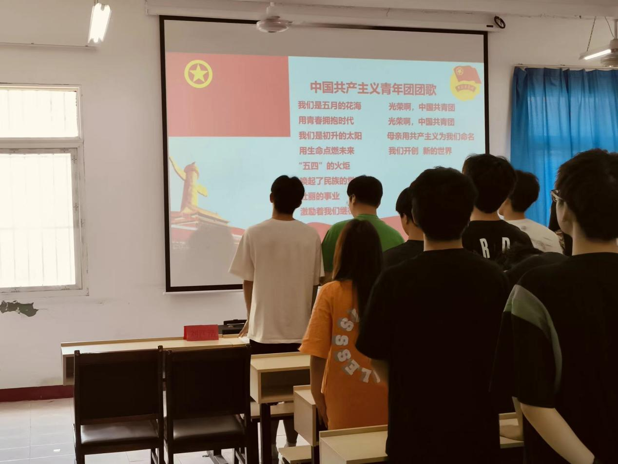 青春心向党，奋斗新征程 ——beat365在线唯一官网第五期团课结业典礼暨入团仪式